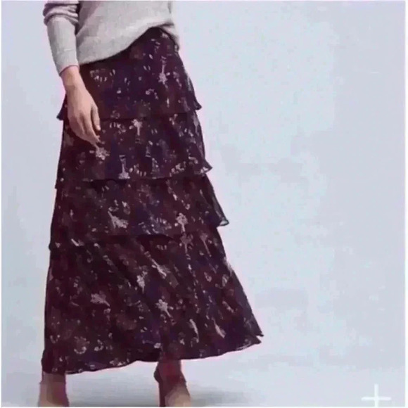 Maeve- Anthropologie Botanical Tiered Maxi Skirt
Small EUC! - Picture 2 of 9
